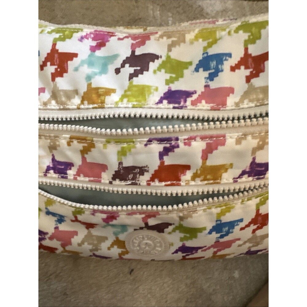 Kipling Multi Color Multi Pocket Nylon Shoulder Bag - Picture 9 of 12